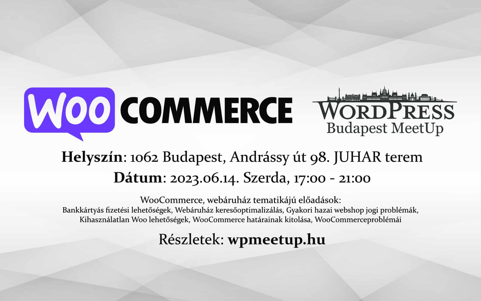 WooCommerce napja! WordPress Budapest MeetUp #Június